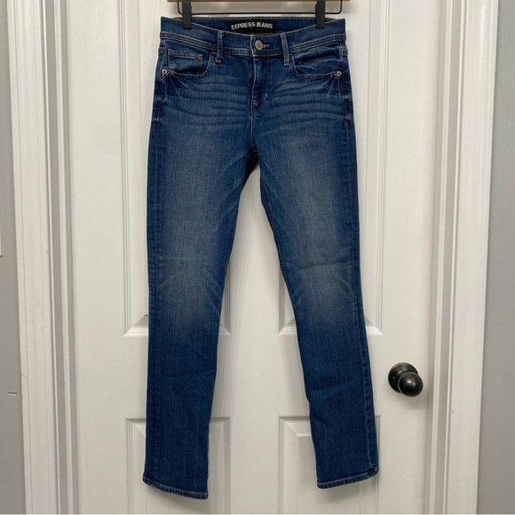 𝅺Express Mid Rise Cropped Skinny Jeans Size 2 - Picture 1 of 16